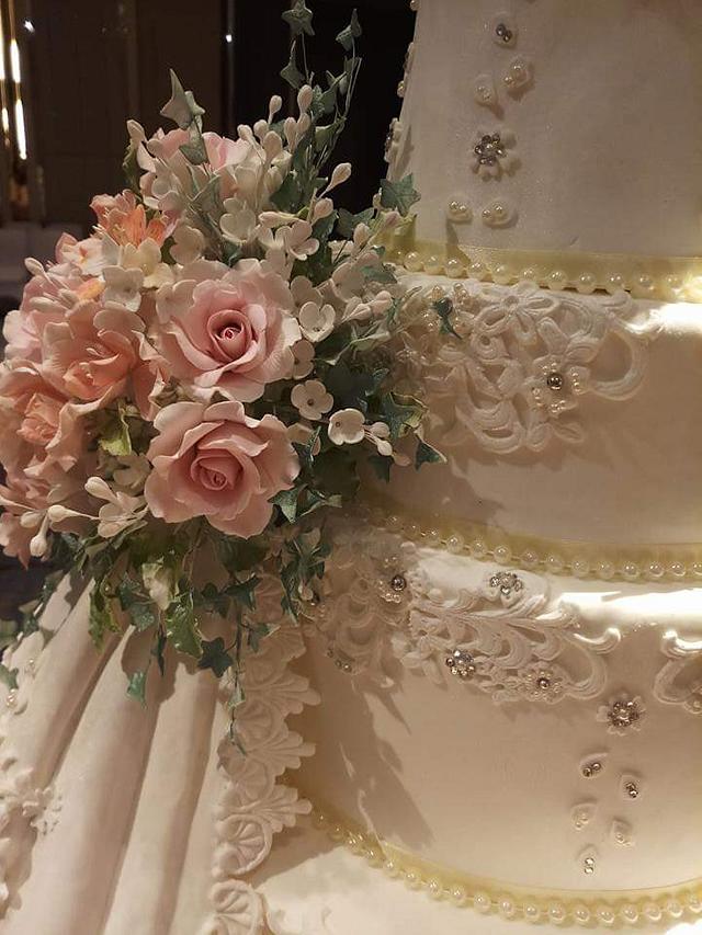 Wedding cake structure Cake by The Cakewalk by Sharm CakesDecor