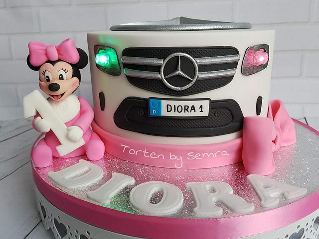 mercedes minnie mouse car
