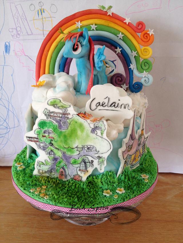 Rainbow Dash Lightin Flash - Decorated Cake by The Bold - CakesDecor