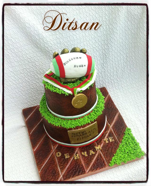 Rugby Cake Cake By Ditsan Cakesdecor