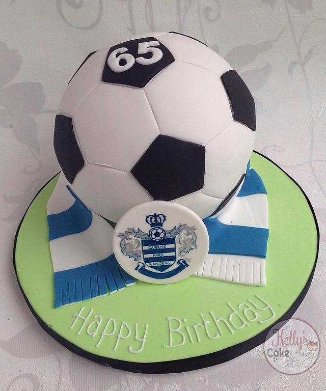 QPR Football cake - Decorated Cake by Kelly Hallett - CakesDecor