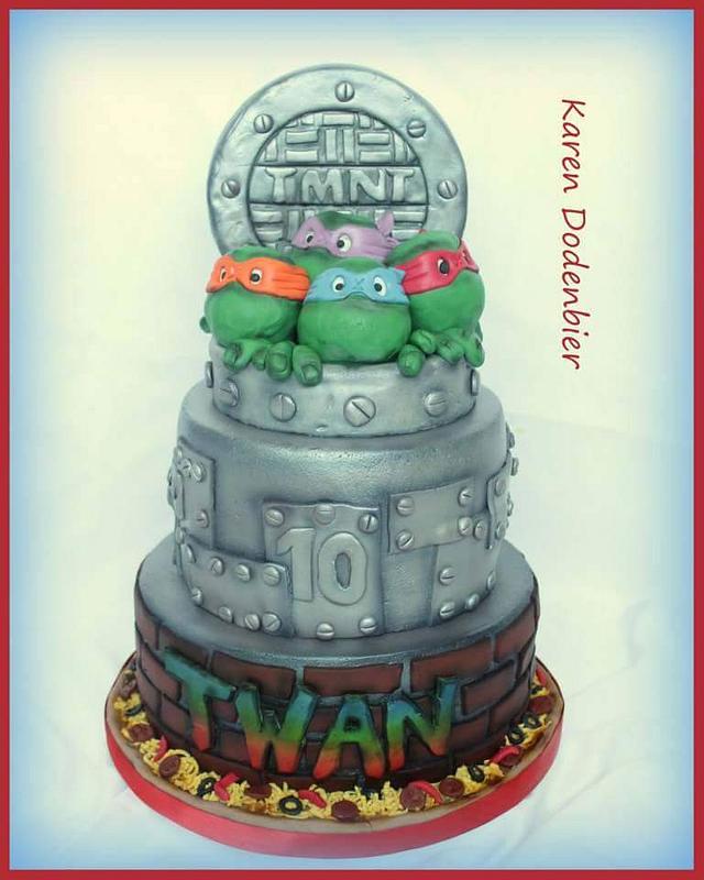 Teenage Mutant Ninja Turtles - Decorated Cake by Karen - CakesDecor