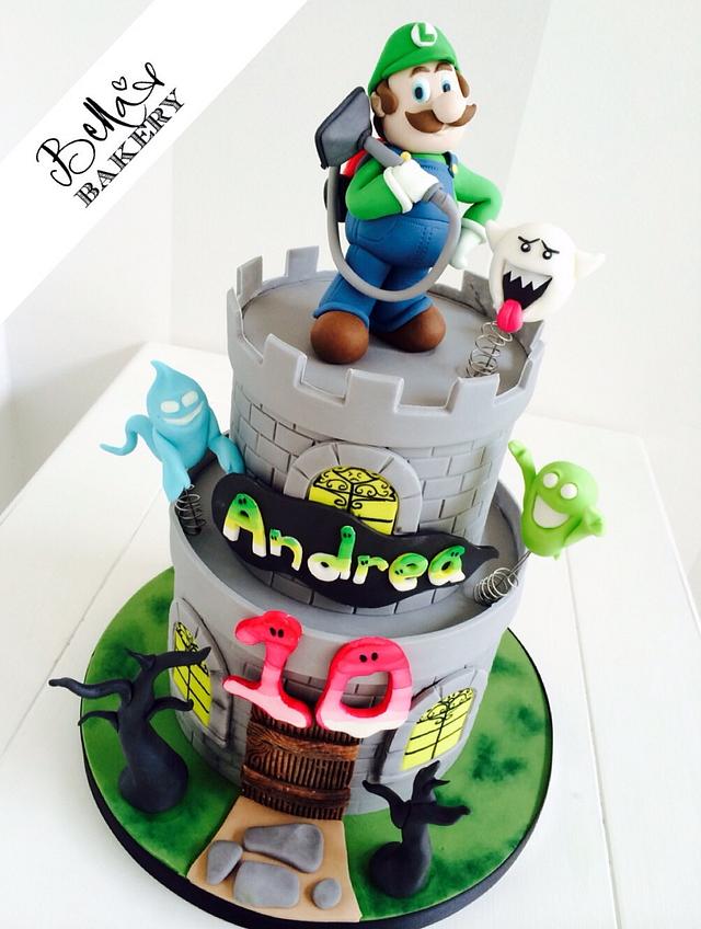 Luigi S Mansion Decorated Cake By Bella S Bakery Cakesdecor