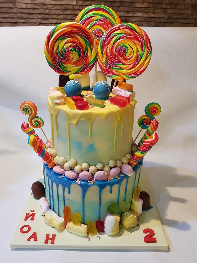 Lollypop cake - Decorated Cake by Ladybug0805 - CakesDecor