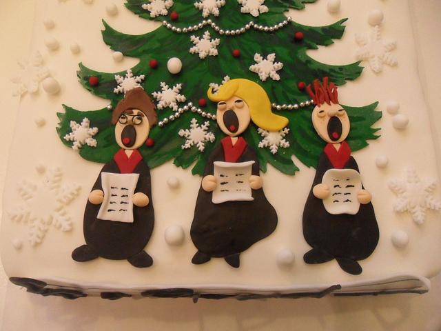 Christmas Carol Decorated Cake By Clara Cakesdecor