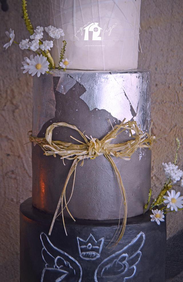 Rural wedding cake