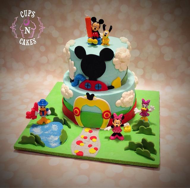 Mickey Mouse Clubhouse - Decorated Cake by Cups-N-Cakes - CakesDecor