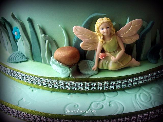 Fairy themed wedding cake - Cake by Yummy Crummy Cakes - CakesDecor