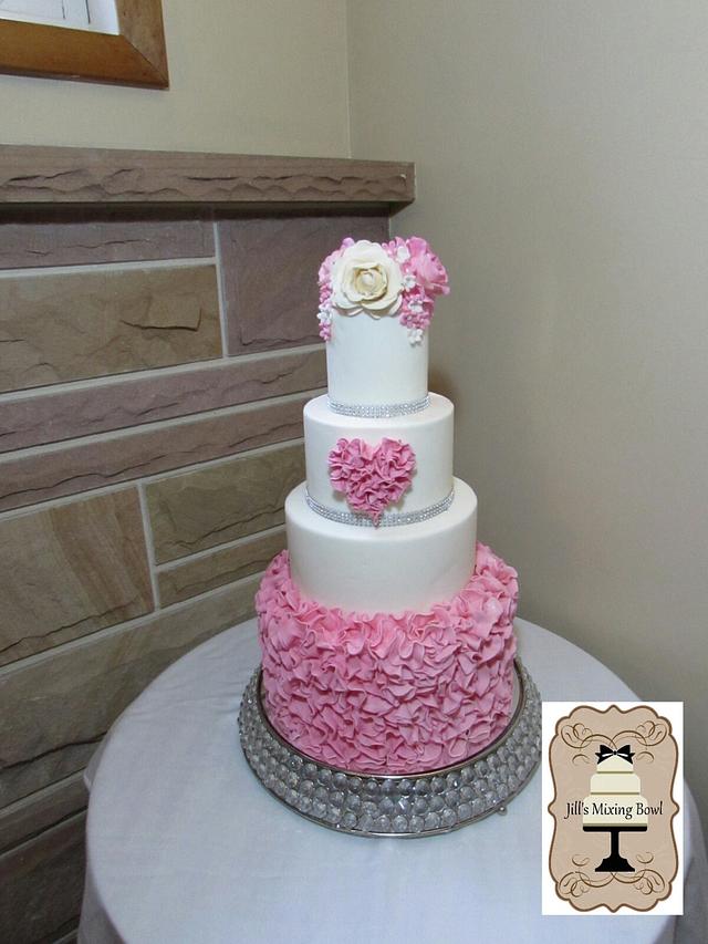 Ruffle Cake Decorated Cake By Jmixingbowl Cakesdecor Ruffle Cake Decorated Cake By Jmixingbowl Cakesdecor