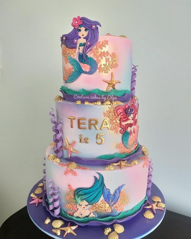 Mermaids - Decorated Cake by Couture cakes by Olga - CakesDecor