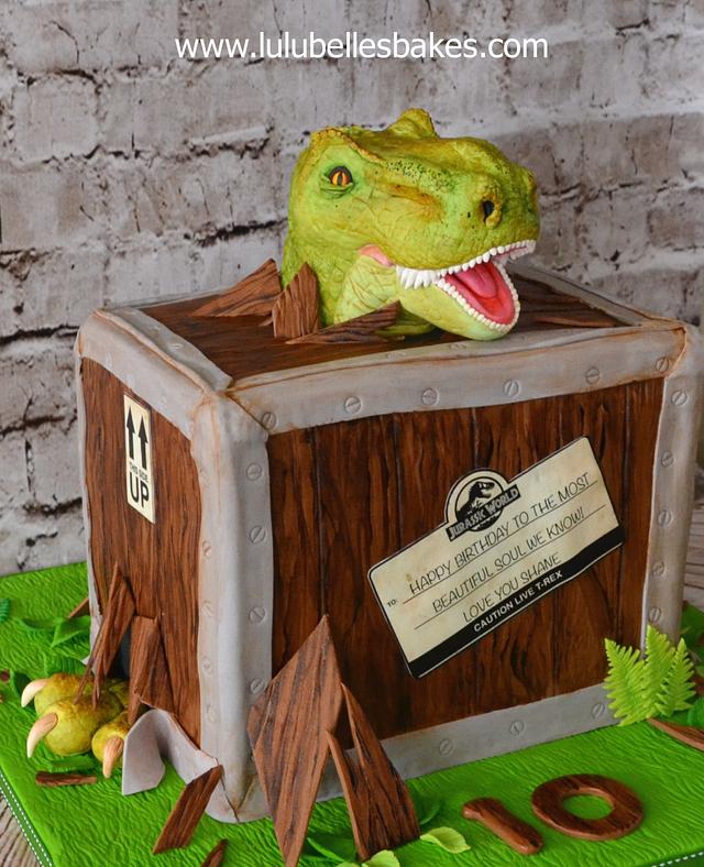 T-Rex Dinosaur cake - Cake by Lulubelle's Bakes - CakesDecor