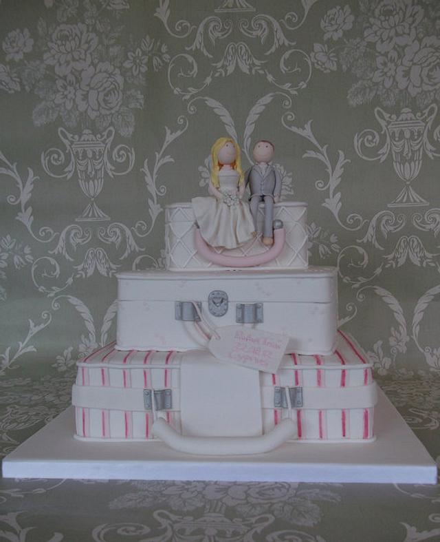 Rob &amp; Toni Wedding Cake by Jayne Worboys CakesDecor