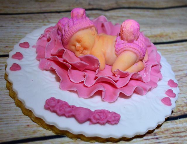  cookies for a newborn baby girl