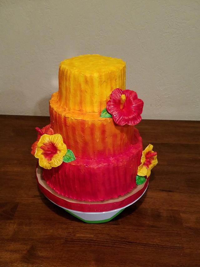 Sunset cake Decorated Cake by Piece of Cake CakesDecor