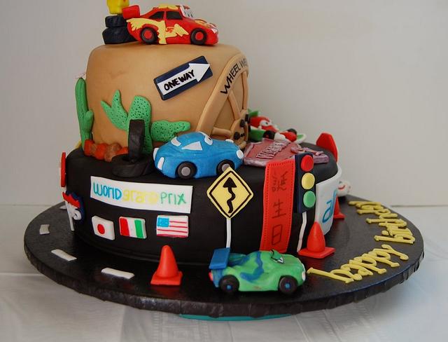 Cars 2 birthday cake - Cake by funni - CakesDecor