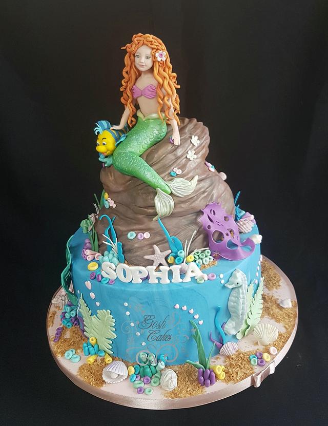 Mermaid Cake - Decorated Cake by GoshCakes - CakesDecor