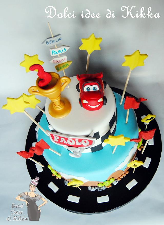 Cars Cake Saetta Mcqueen Cake By Francesca Kikka Cakesdecor