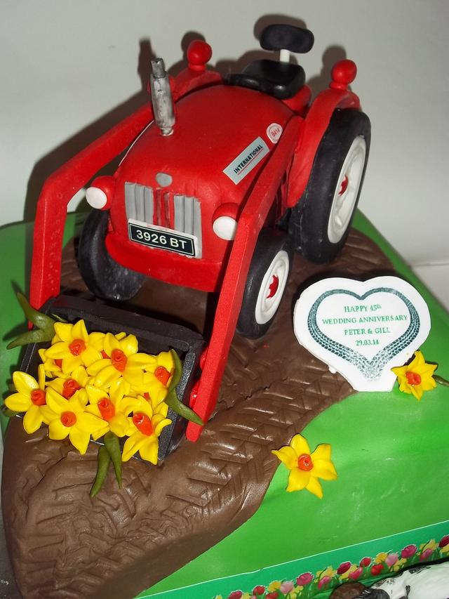 Farming Folk Anniversary Decorated Cake By Femmebrulee Cakesdecor 9149