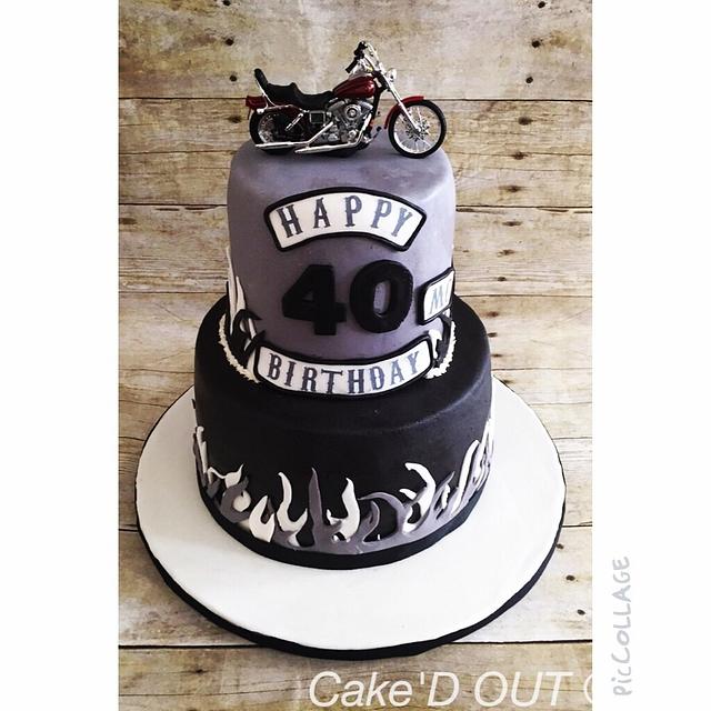 Biker birthday - Cake by Jaclyn Dinko - CakesDecor