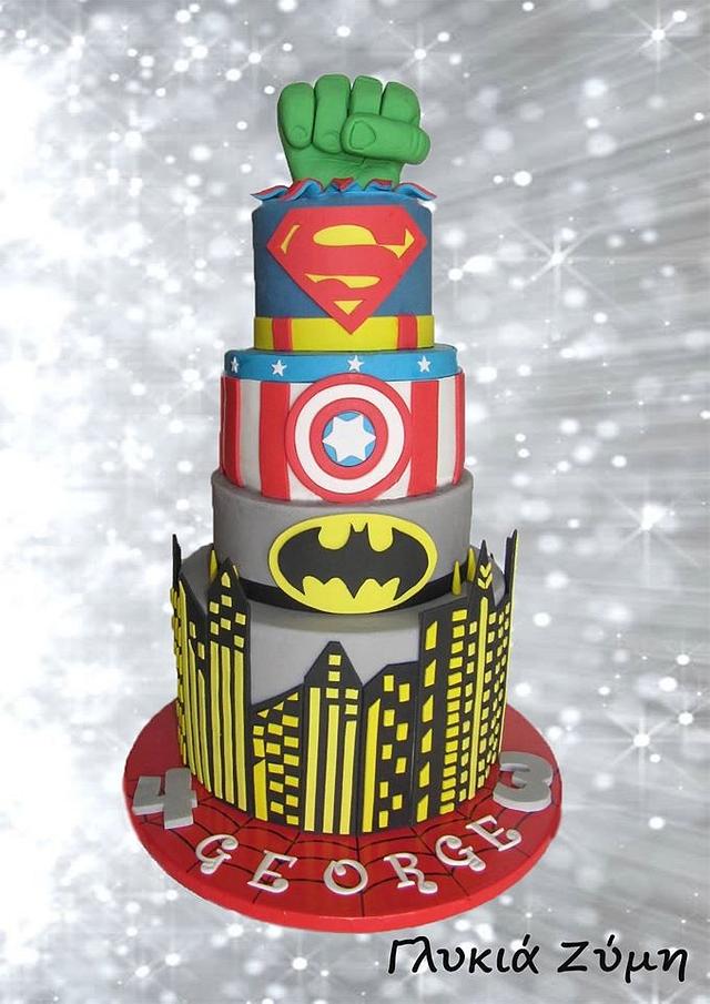 My Superheroe-Husband's Cake! - Decorated Cake by - CakesDecor