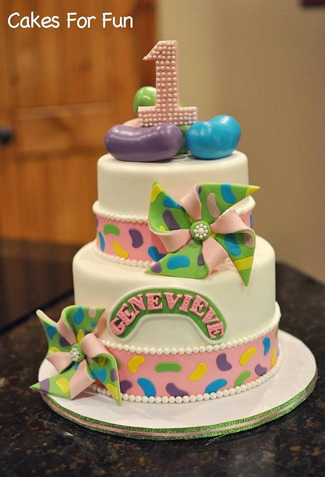 Jelly Bean Cake Decorated Cake by Cakes For Fun CakesDecor