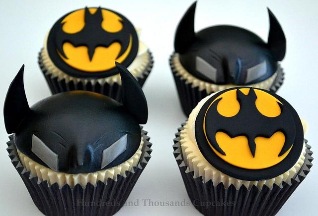 Batman Cupcakes - Decorated Cake by Hundreds and - CakesDecor