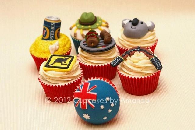 Australia Cupcakes Cake by Cupcakes by Amanda CakesDecor