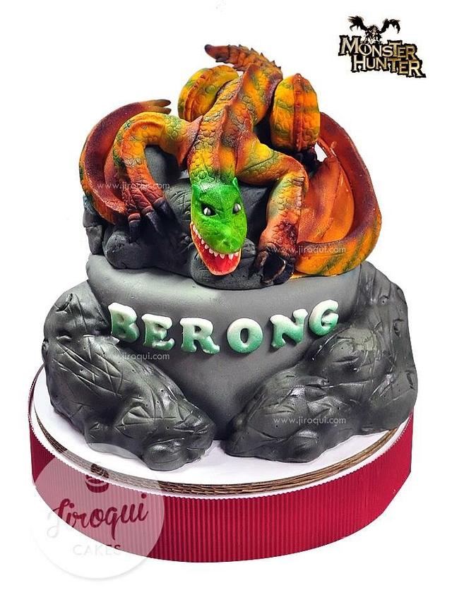 Monster Hunter Dragon Cake - Decorated Cake by Kay - CakesDecor