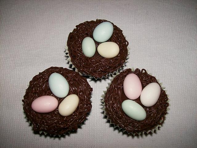 Easter Cupcakes - Nest Themed