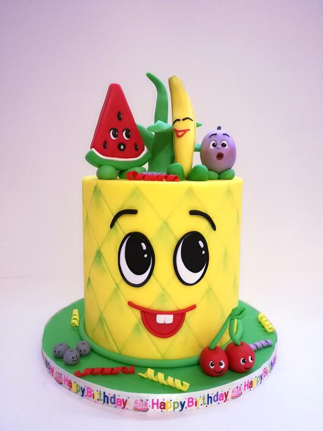 Tutti Frutti  Decorated Cake by KamiSpasova  CakesDecor