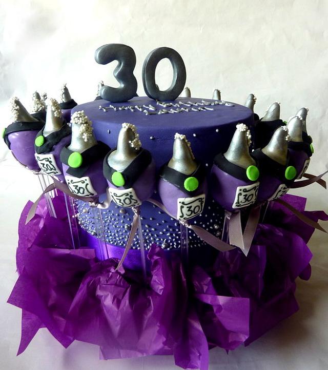 30th B-day Cake - Cake By The Cake Shop At Highland - CakesDecor