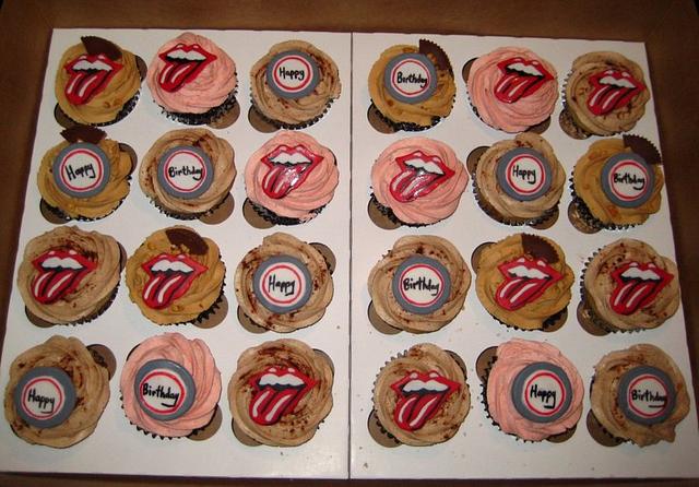 Rolling Stones cupcakes