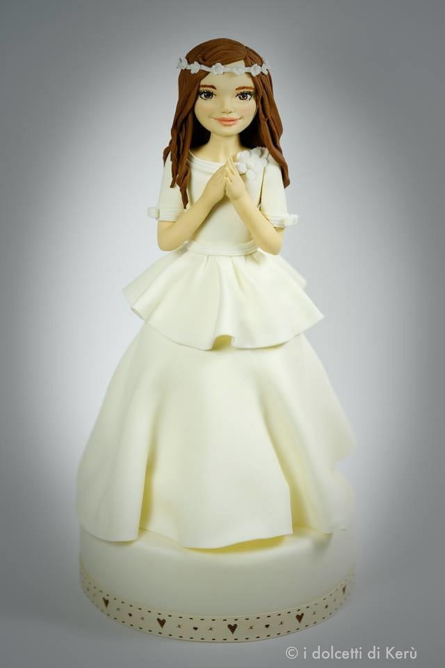 First Communion - Decorated Cake by i dolcetti di Kerù - CakesDecor