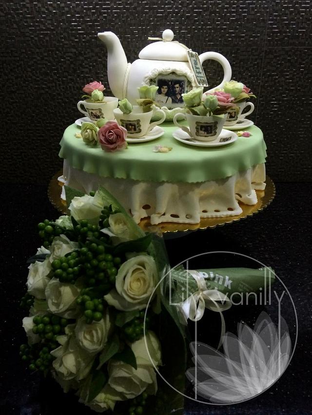 20th Wedding Anniversary Cake - Cake by Lily Vanilly - CakesDecor