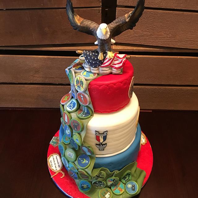 Eagle Scout Court of Honor Decorated Cake by Sweet CakesDecor Eagle Scout Court of Honor Decorated Cake by Sweet CakesDecor