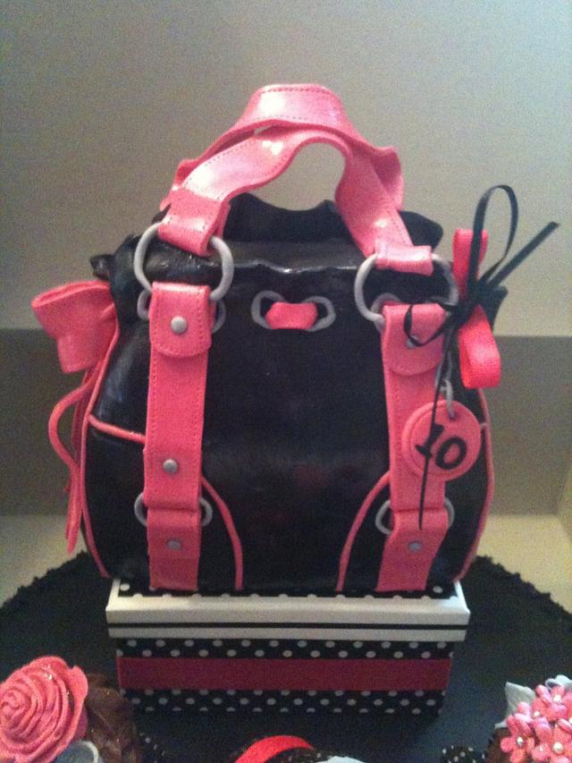 Hand bag cake Decorated Cake by Baked Stems CakesDecor