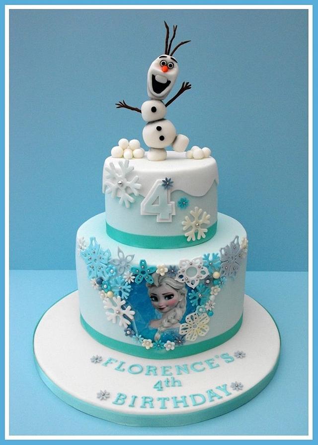 First Frozen Cake!! - Decorated Cake by Gill W - CakesDecor