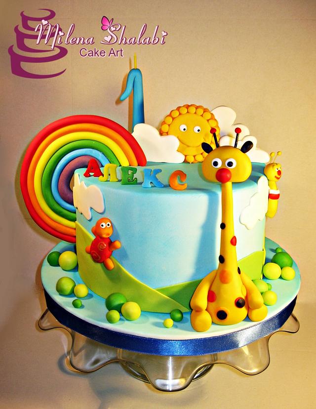 Baby TV for Alex - Decorated Cake by Milena Shalabi - CakesDecor