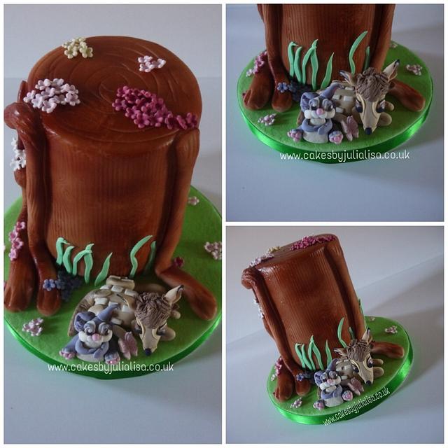 Bambi & Thumper cake Cake by Cakes by Julia Lisa CakesDecor
