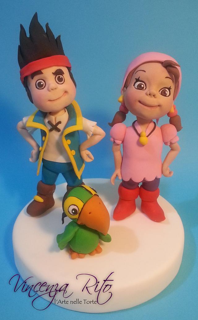 Jake the pirate and his friends - Decorated Cake by - CakesDecor