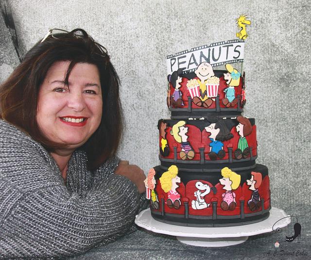 Charlie Brown goes to the Movies -  Cake Con Collaboration