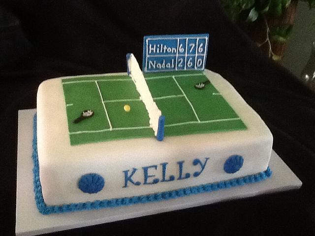 Tennis theme - Decorated Cake by John Flannery - CakesDecor