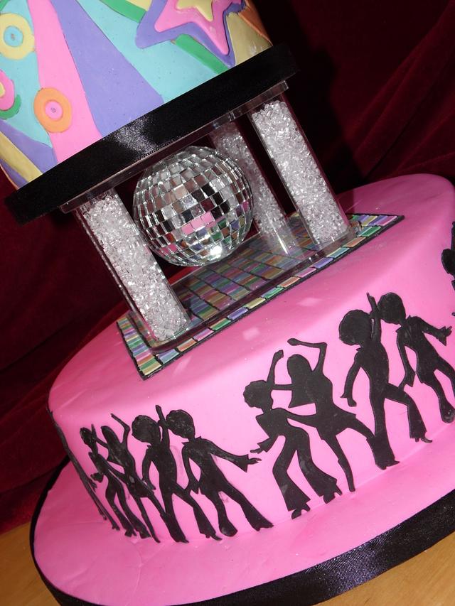 70's Theme Disco Cake - Cake by emma - CakesDecor