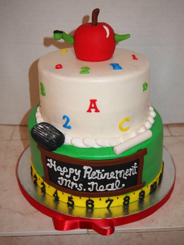 Teacher Retirement Cake Cake By Christies Custom Cakesdecor