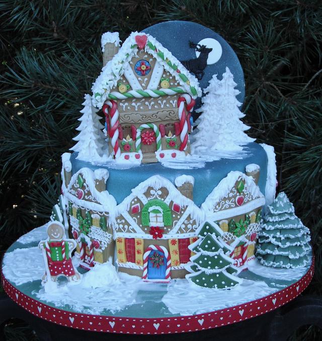 My Christmas Village - Cake by Simply Cake's Ireland. - CakesDecor