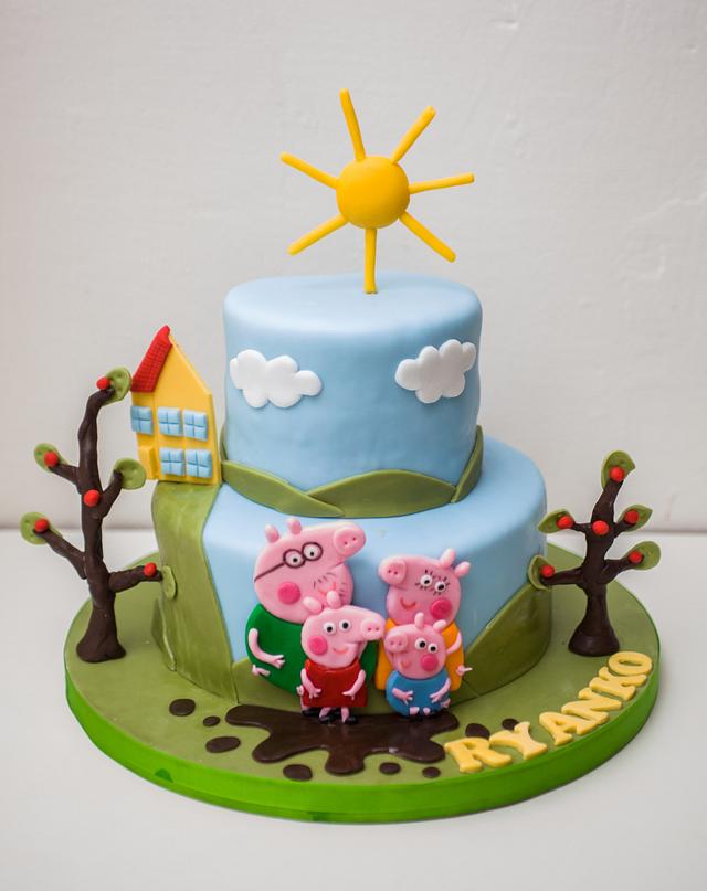 Peppa pig family - Decorated Cake by SweetdreamsbyNika - CakesDecor