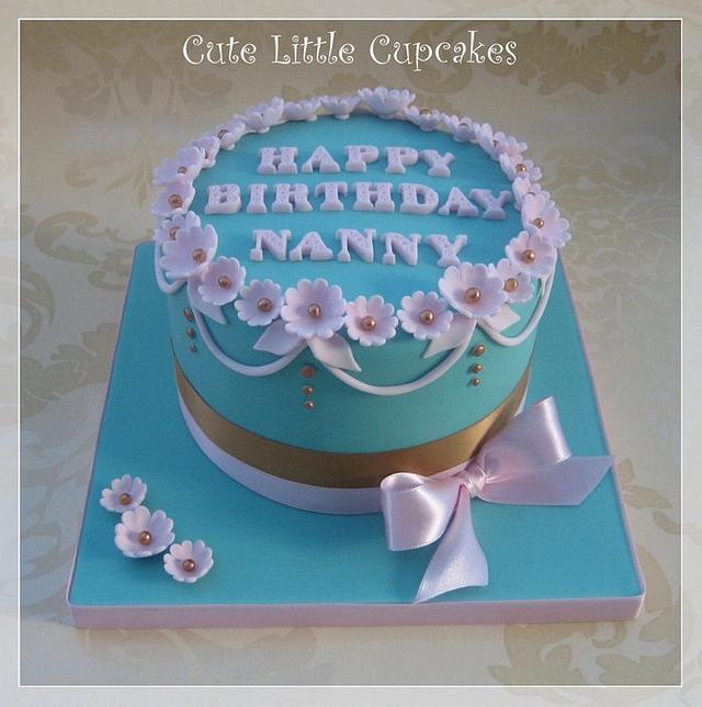 Pink, Gold & Jade Cake Decorated Cake by Heidi Stone CakesDecor