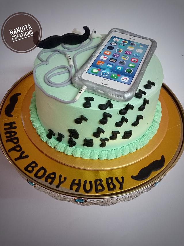 How To Make iPhone Cake | iphone Theme Customized Birthday Cake Tutorial  For iphone lovers - YouTube