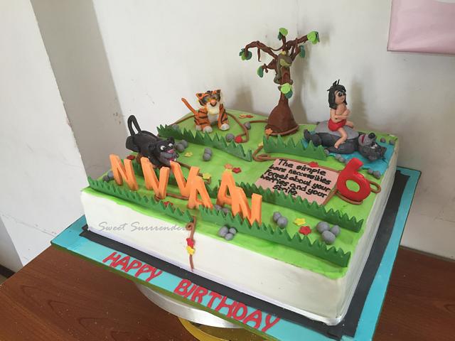 The Jungle Book Cake  Jungle book cake Book cakes Disney cakes
