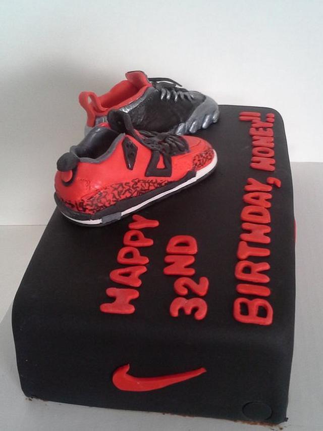Air Jordan Shoe Box Cake by Melissa Walsh CakesDecor